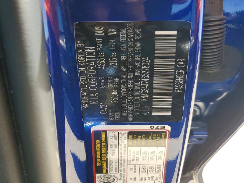 Aukcja sprzedaży 2025 Kia K5, vin: KNAG34J74S5278024, numer aukcji: 46224216