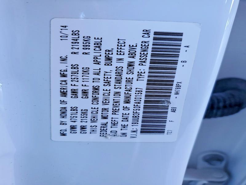 Продажа на аукционе авто 2015 Acura Tlx, vin: 19UUB3F50FA001587, номер лота: 45834746