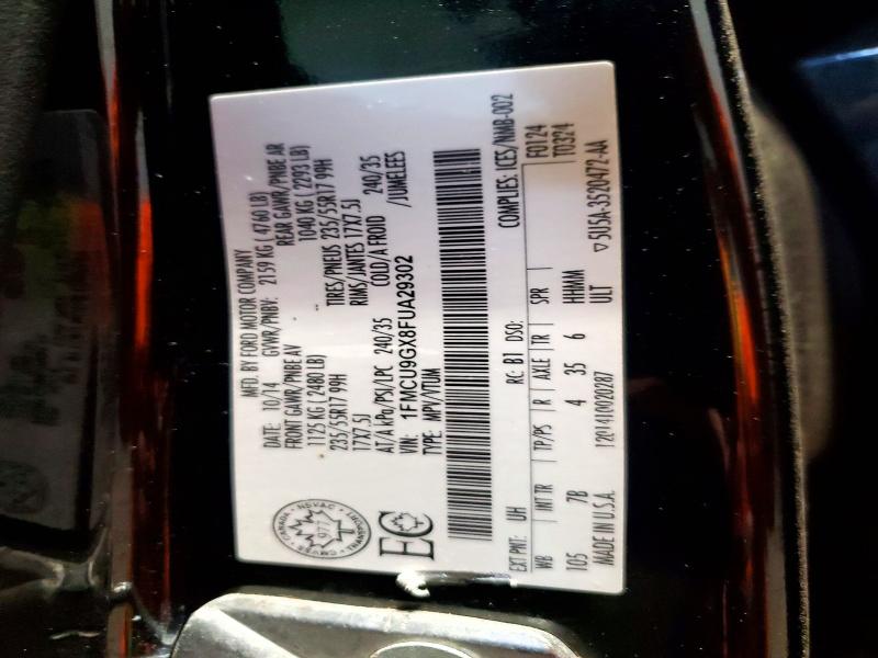 Aukcja sprzedaży 2015 Ford Escape, vin: 1FMCU9GX8FUA29302, numer aukcji: 79111435