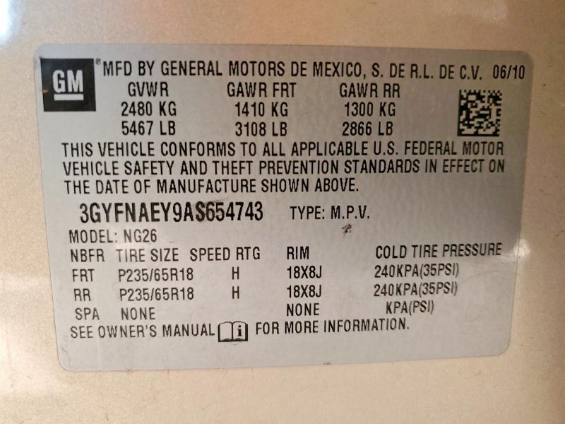 Продаж на аукціоні авто 2010 Cadillac Srx, vin: 3GYFNAEY9AS654743, номер лоту: 47964966