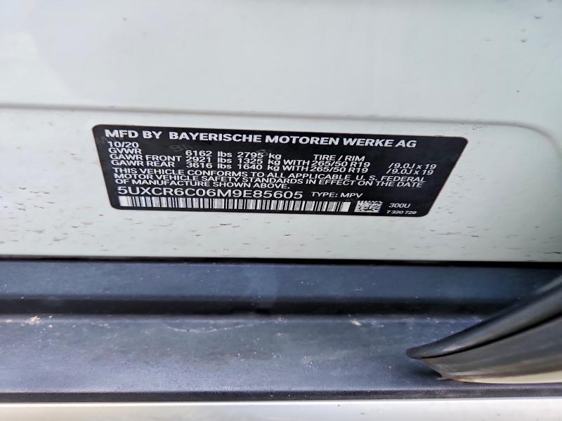 47813526 :رقم المزاد ، 5UXCR6C06M9E85605 vin ، 2021 Bmw X5 مزاد بيع