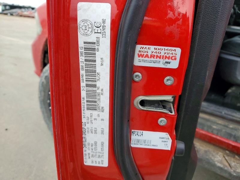 2013 Ram 1500 მანქანა იყიდება აუქციონზე, vin: 1C6RR7MT1DS613983, აუქციონის ნომერი: 41670876