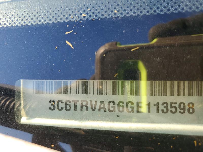 2016 Ram Promaster 1500 მანქანა იყიდება აუქციონზე, vin: 3C6TRVAG6GE113598, აუქციონის ნომერი: 45869346
