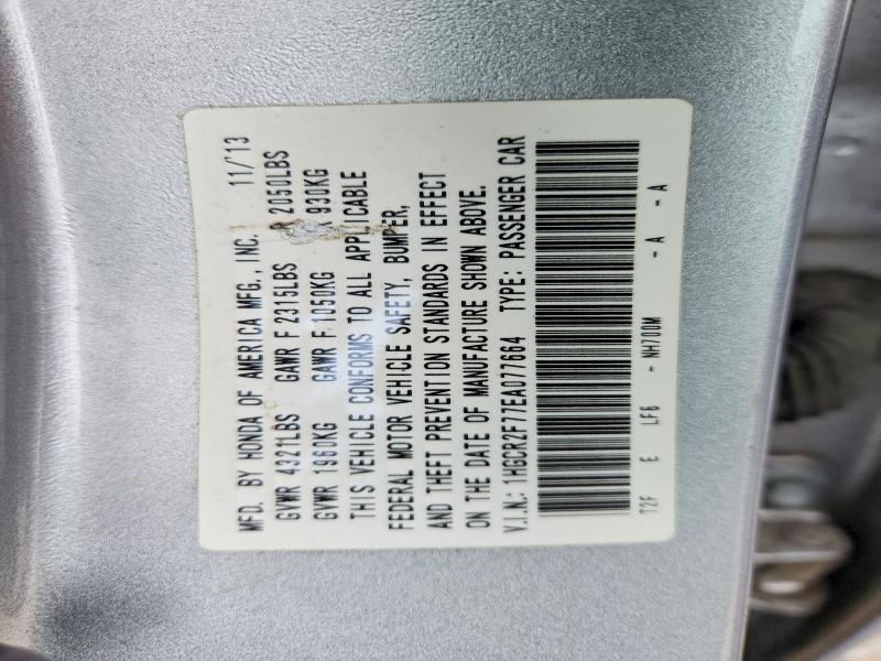 Продажа на аукционе авто 2014 Honda Accord, vin: 1HGCR2F77EA077664, номер лота: 46962886