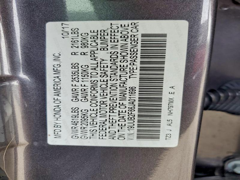 2018 Acura Tlx მანქანა იყიდება აუქციონზე, vin: 19UUB2F66JA011696, აუქციონის ნომერი: 47627656