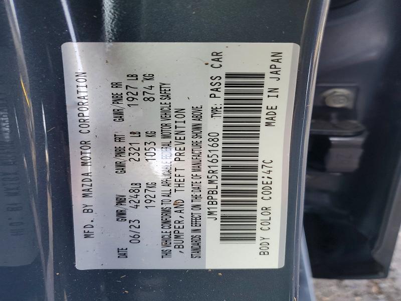Продажа на аукционе авто 2024 Mazda 3, vin: JM1BPBLM5R1651680, номер лота: 79251905