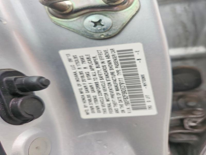 78812075 :رقم المزاد ، 19XFB2F59DE279111 vin ، 2013 Honda Civic مزاد بيع