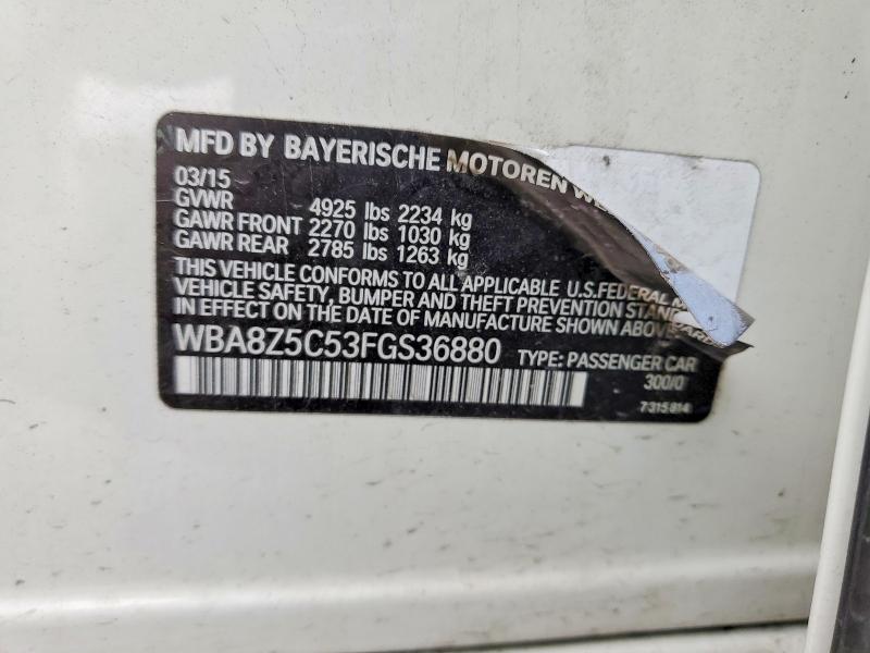 Aukcja sprzedaży 2015 Bmw 328, vin: WBA8Z5C53FGS36880, numer aukcji: 45886786