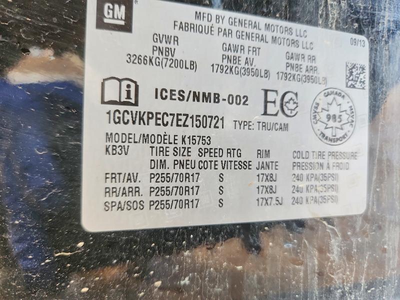 Aukcja sprzedaży 2014 Chevrolet Silverado, vin: 1GCVKPEC7EZ150721, numer aukcji: 46942496