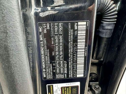 Продажа на аукционе авто 2021 Mercedes-benz Gle, vin: 4JGFB4KB1MA472875, номер лота: 79315055