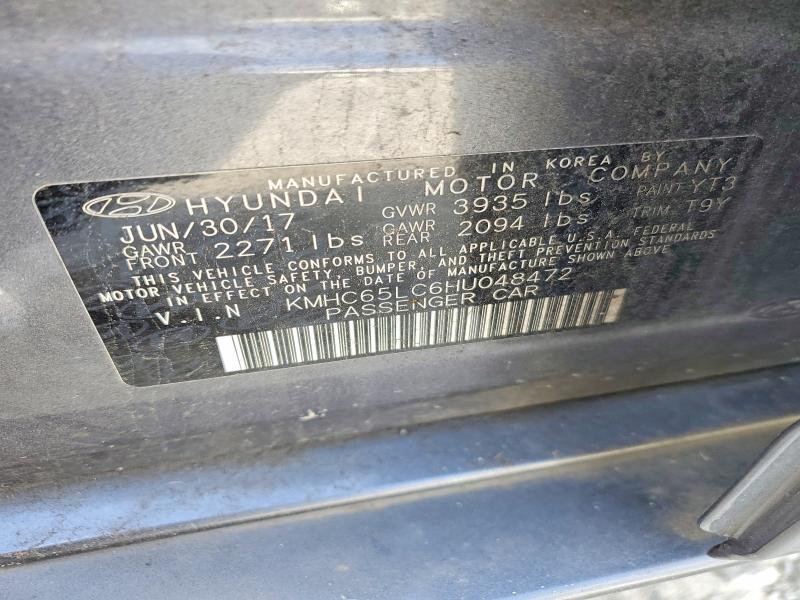 Aukcja sprzedaży 2017 Hyundai Ioniq, vin: KMHC65LC6HU048472, numer aukcji: 79718725