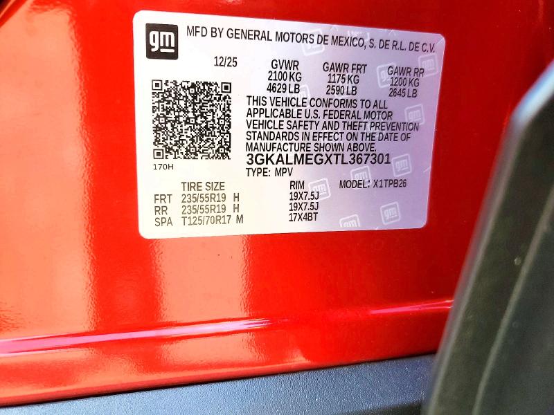 47696166 :رقم المزاد ، 3GKALMEGXTL367301 vin ، 2026 Gmc Terrain مزاد بيع