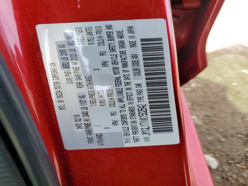 Aukcja sprzedaży 2019 Mazda 6, vin: JM1GL1TYXK1502542, numer aukcji: 42002236