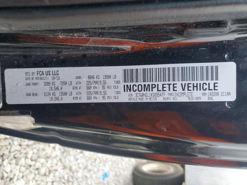 2019 Ram 5500 მანქანა იყიდება აუქციონზე, vin: 3C7WRNDL1KG695477, აუქციონის ნომერი: 47879436