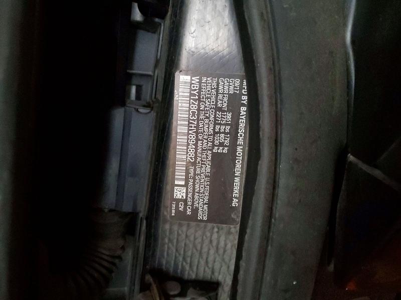 Продажа на аукционе авто 2017 Bmw I3, vin: WBY1Z8C37HV894882, номер лота: 48361406