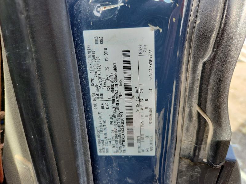 Aukcja sprzedaży 2020 Ford Transit, vin: 1FTBR3X8XLKB26791, numer aukcji: 46712896