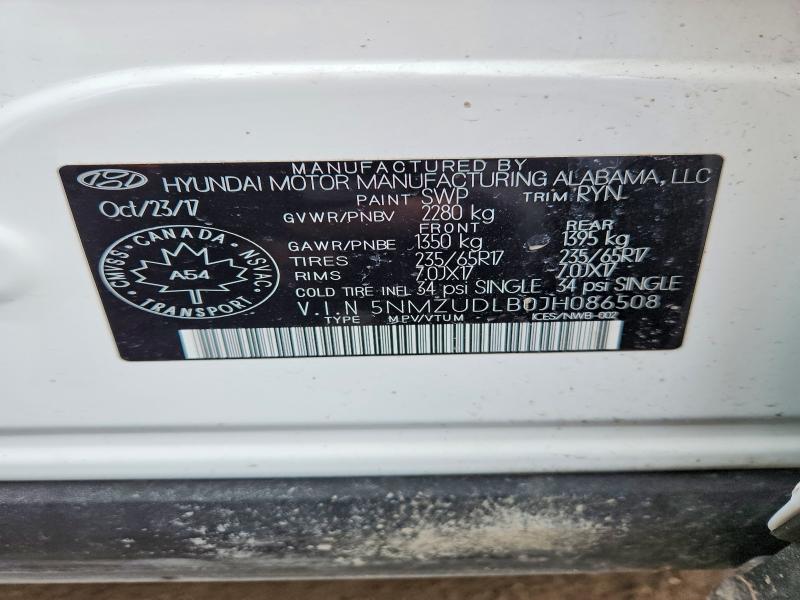 Aukcja sprzedaży 2018 Hyundai Santa Fe Sport, vin: 5NMZUDLB0JH086508, numer aukcji: 46356316
