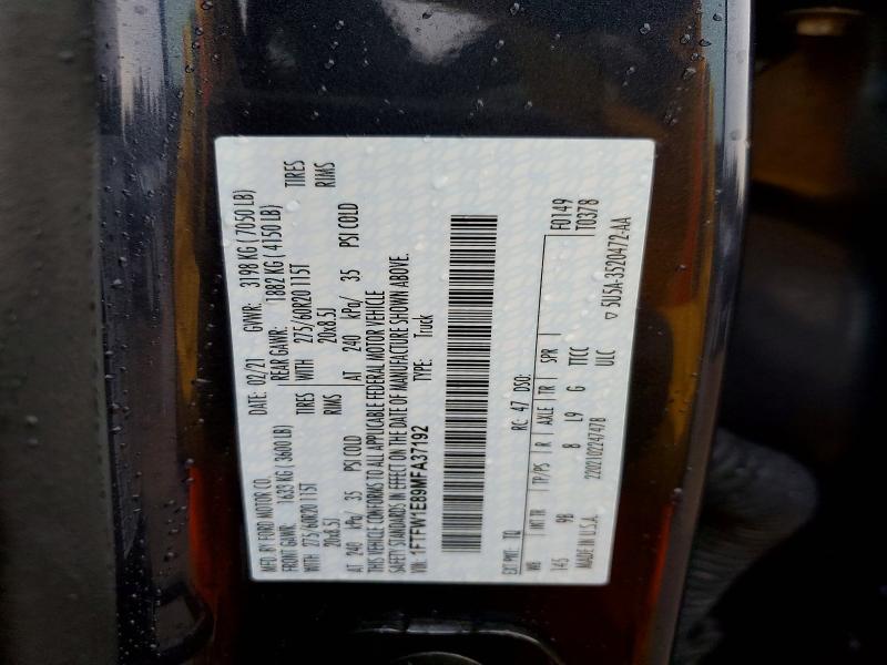Продажа на аукционе авто 2021 Ford F150, vin: 1FTFW1E89MFA37192, номер лота: 79213075