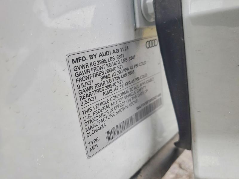 46027086 :رقم المزاد ، WA1VVBF73SD021499 vin ، 2025 Audi Q7 مزاد بيع