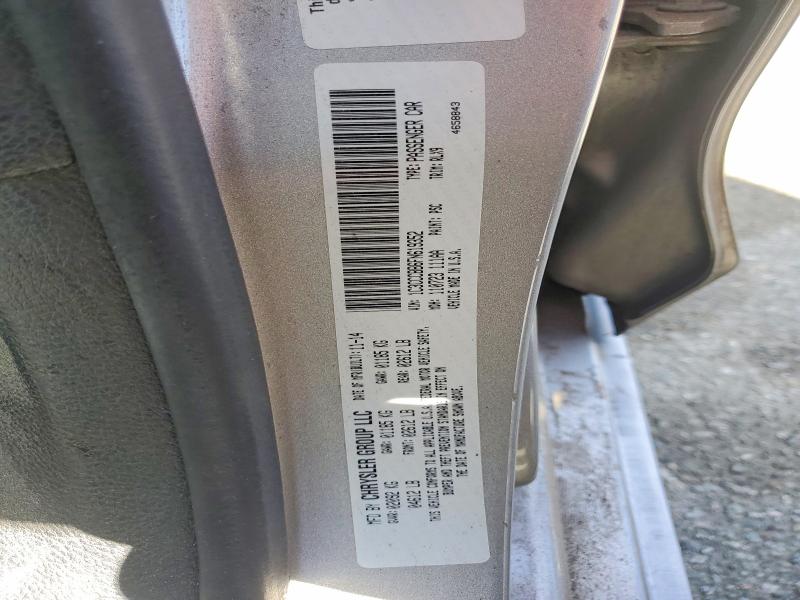 2015 Chrysler 200 მანქანა იყიდება აუქციონზე, vin: 1C3CCCBB6FN619352, აუქციონის ნომერი: 78751325