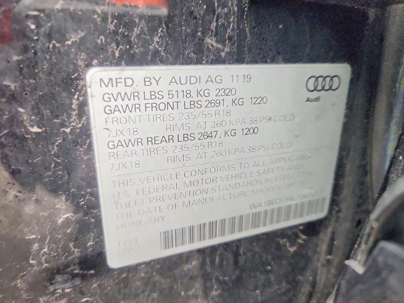 Продаж на аукціоні авто 2020 Audi Q3, vin: WA1BECF34L1041009, номер лоту: 46731246