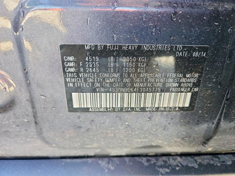 Aukcja sprzedaży 2015 Subaru Legacy, vin: 4S3BNBC64F3015775, numer aukcji: 47248806