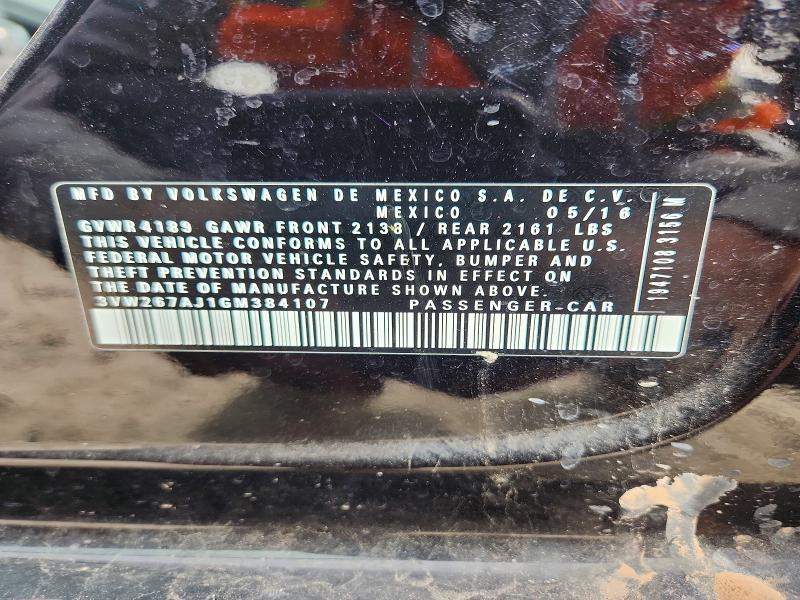 Продаж на аукціоні авто 2016 Volkswagen Jetta, vin: 3VW267AJ1GM384107, номер лоту: 42000266