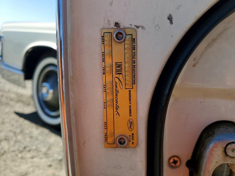 Продаж на аукціоні авто 1969 Lincoln Continental, vin: 9Y82A848051, номер лоту: 46665256