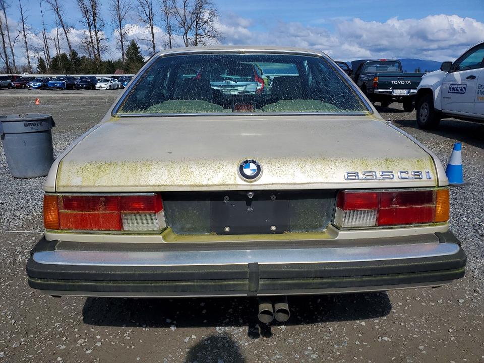 1985 Bmw Motorrad 635 მანქანა იყიდება აუქციონზე, vin: WBAEC8405F0611329, აუქციონის ნომერი: 48106786