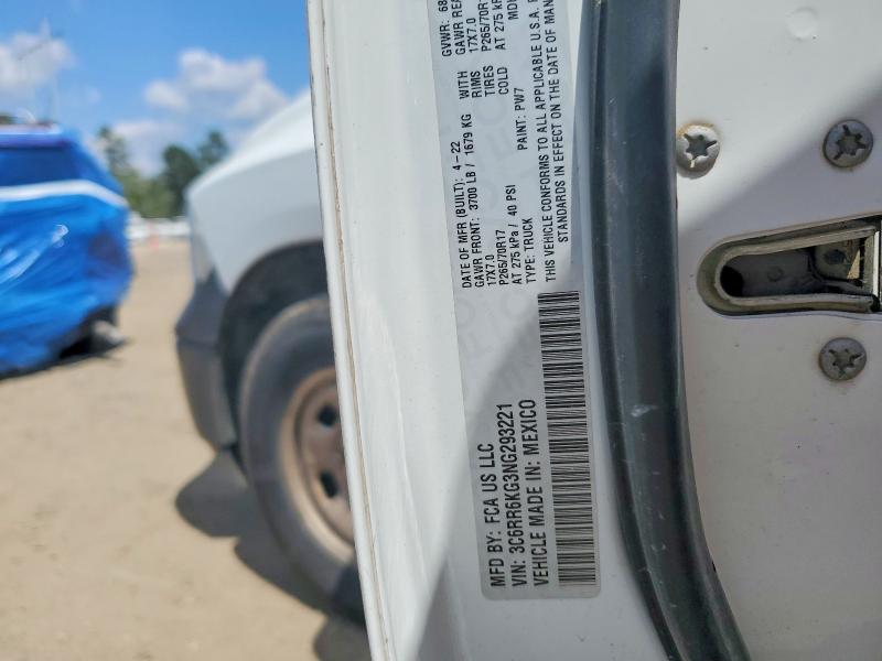 2022 Ram 1500 Classic მანქანა იყიდება აუქციონზე, vin: 3C6RR6KG3NG293221, აუქციონის ნომერი: 47697096