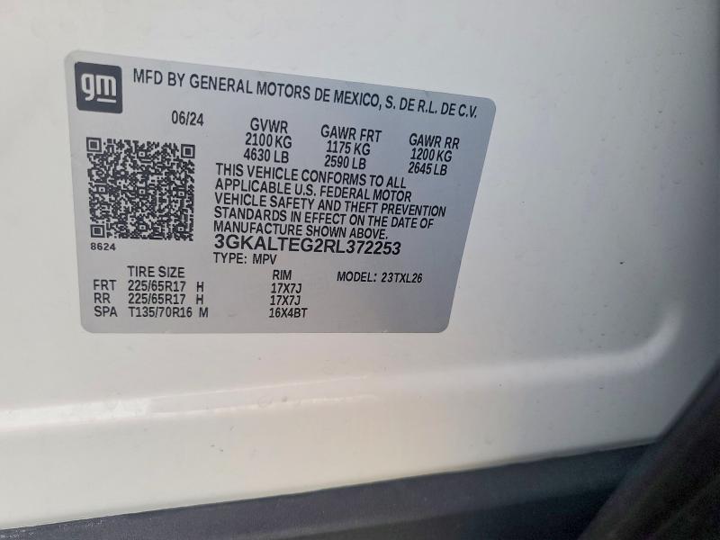 46894866 :رقم المزاد ، 3GKALTEG2RL372253 vin ، 2024 Gmc Terrain مزاد بيع