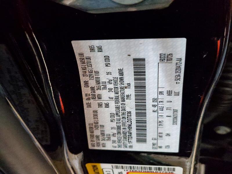 Продаж на аукціоні авто 2022 Ford Ranger, vin: 1FTER4FH8NLD37036, номер лоту: 77894125