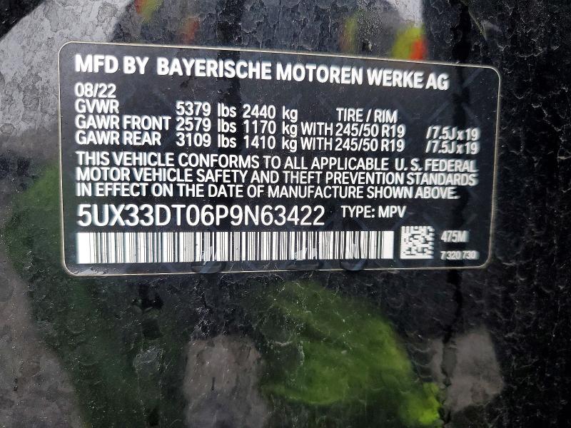 Aukcja sprzedaży 2023 Bmw X4, vin: 5UX33DT06P9N63422, numer aukcji: 46124706