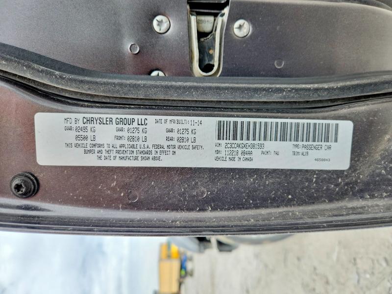 Продажа на аукционе авто 2014 Chrysler 300c, vin: 2C3CCAKGXEH381593, номер лота: 47416906