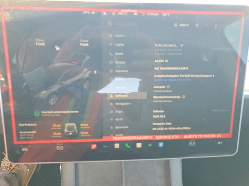 Aukcja sprzedaży 2024 Tesla Model Y, vin: 7SAYGDEE9RA246974, numer aukcji: 46156276