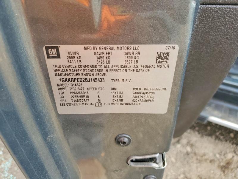 2011 Gmc Acadia მანქანა იყიდება აუქციონზე, vin: 1GKKRPED2BJ145433, აუქციონის ნომერი: 47133216