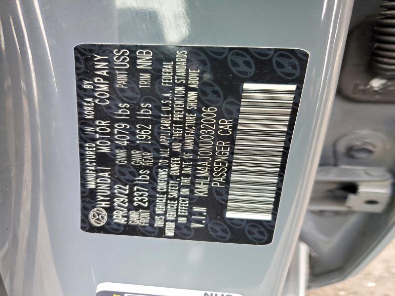 Продаж на аукціоні авто 2022 Hyundai Elantra, vin: KMHLM4AJ0NU032006, номер лоту: 45956856