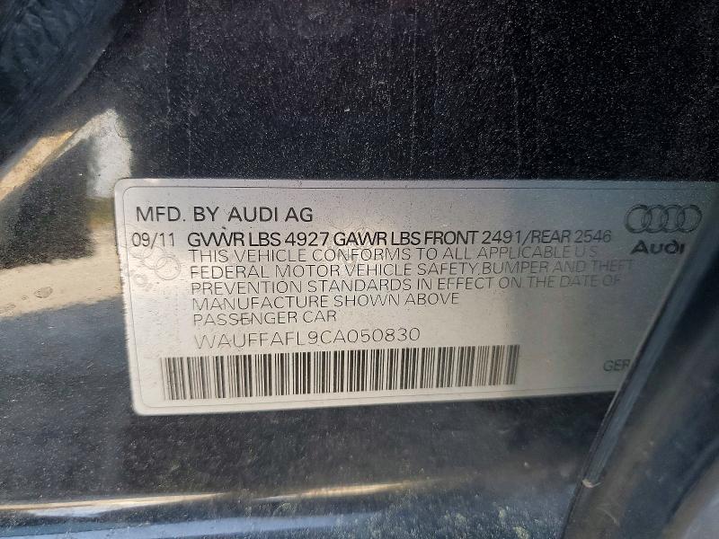 Aukcja sprzedaży 2012 Audi A4, vin: WAUFFAFL9CA050830, numer aukcji: 47270606
