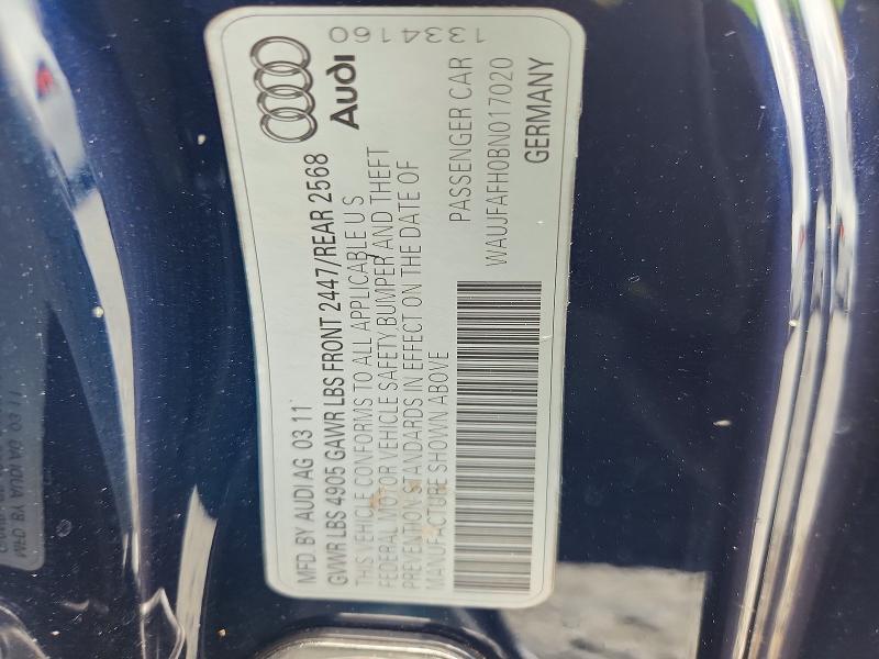 Продажа на аукционе авто 2011 Audi A5, vin: WAUJFAFH0BN017020, номер лота: 46142166