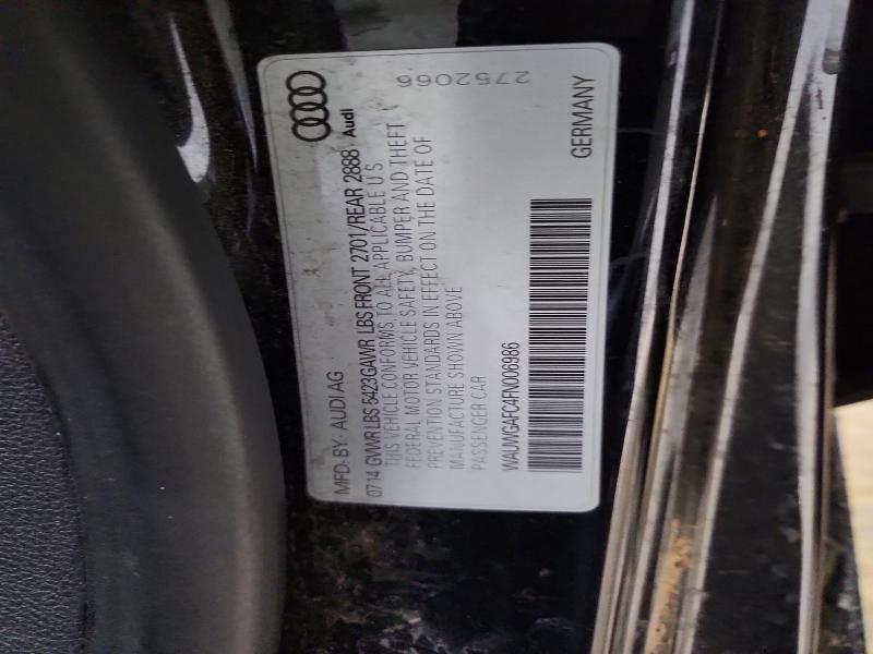 Продаж на аукціоні авто 2015 Audi A7, vin: WAUWGAFC4FN006986, номер лоту: 47185846