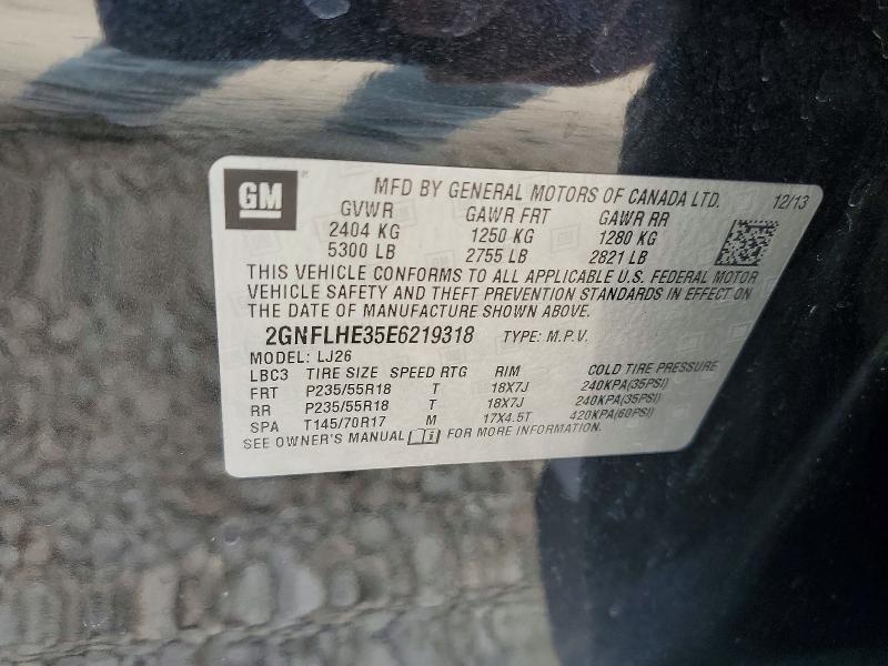 Aukcja sprzedaży 2014 Chevrolet Equinox, vin: 2GNFLHE35E6219318, numer aukcji: 47950596