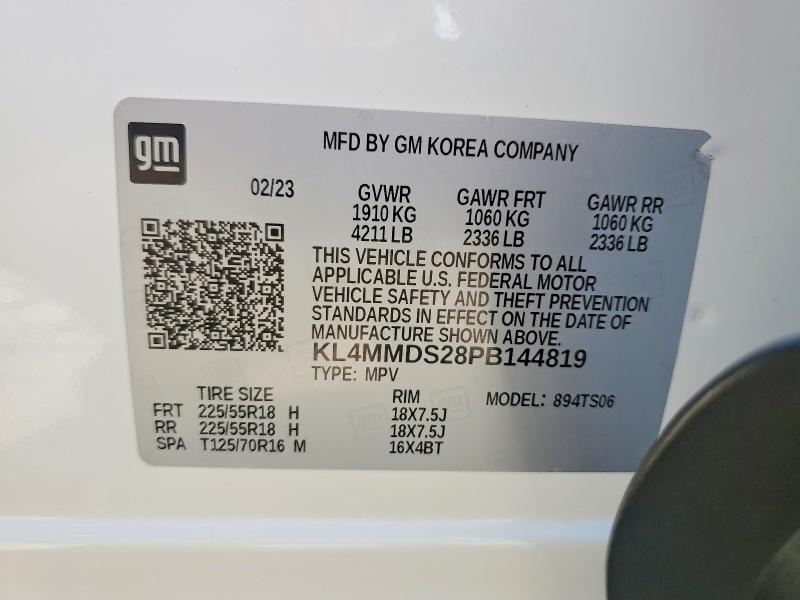 Aukcja sprzedaży 2023 Buick Encore Gx, vin: KL4MMDS28PB144819, numer aukcji: 79973025