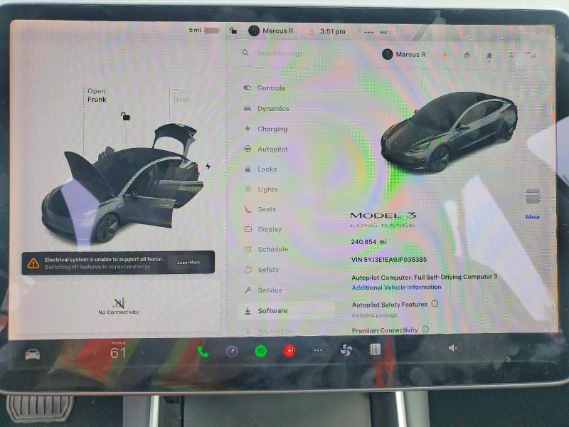 Продаж на аукціоні авто 2018 Tesla Model 3, vin: 5YJ3E1EA9JF035385, номер лоту: 47906696
