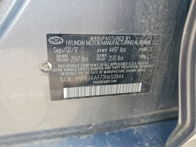 Aukcja sprzedaży 2018 Hyundai Sonata, vin: 5NPE34AF7JH650844, numer aukcji: 47862096
