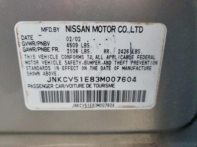 2003 Infiniti G35 მანქანა იყიდება აუქციონზე, vin: JNKCV51E83M007604, აუქციონის ნომერი: 48238076