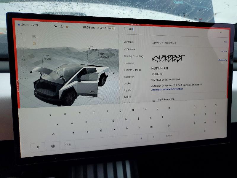 Aukcja sprzedaży 2024 Tesla Cybertruck, vin: 7G2CEHEE7RA019140, numer aukcji: 46374716