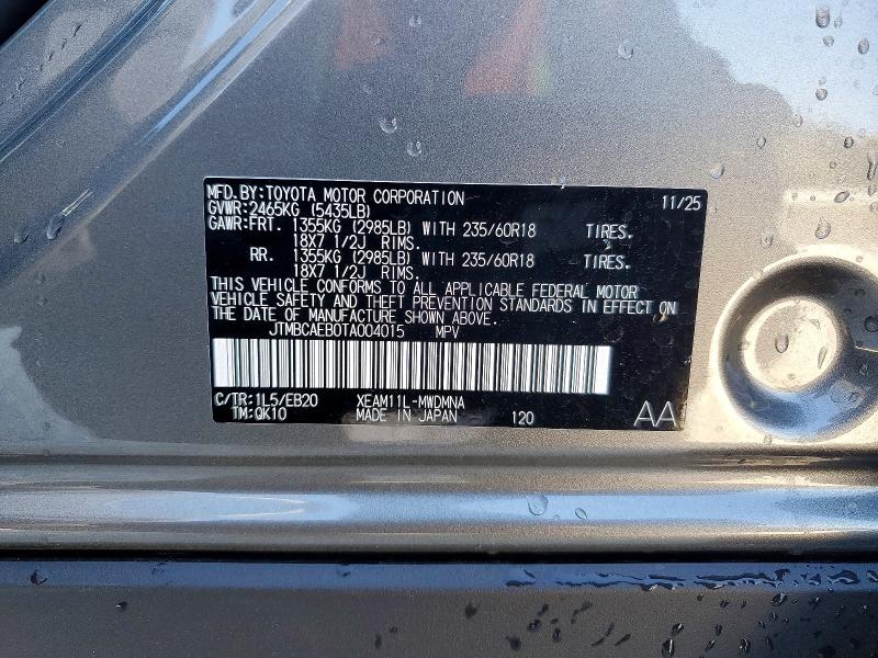 Aukcja sprzedaży 2026 Toyota Bz, vin: JTMBCAEB0TA004015, numer aukcji: 46341086