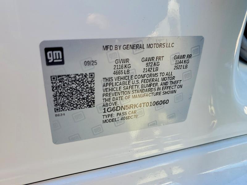 Aukcja sprzedaży 2026 Cadillac Ct5, vin: 1G6DN5RK4T0106060, numer aukcji: 46862326
