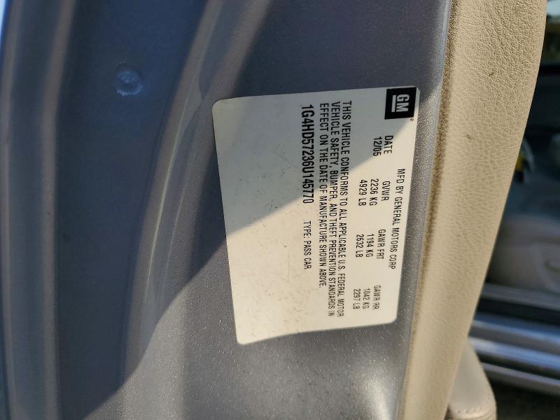 Auction sale of the 2006 Buick Lucerne, vin: 1G4HD57236U145770, lot number: 42005936