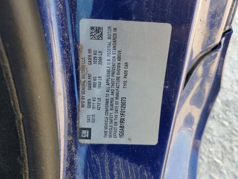 Aukcja sprzedaży 2015 Cadillac Ats, vin: 1G6AB1RX1F0129073, numer aukcji: 47019996